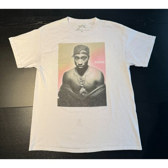 Rare 2Pac Tupac Shakur West Coast Hip Hop Graphic Rap T-Shirt 1992 Newbury Photo - Picture 2 of 10